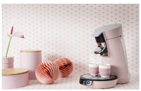 Nouvelle cafetière Senseo rose : parfaite pour un design retro