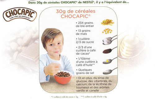 30g de Chocapic contient