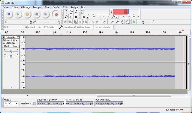 Auna Mastertape : Audacity OK