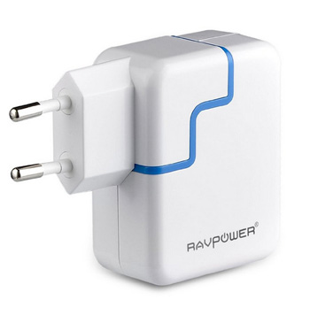 Chargeur RAVPower RP-UC05 17W/3.4A 2 ports USB Blanc