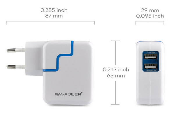 Test du chargeur RavPower RP-UC05 2 ports USB - Tests de produits