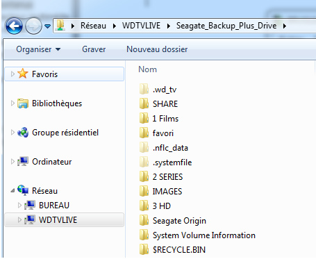 On accède au contenu du disque dur à partir de n'importe quel poste