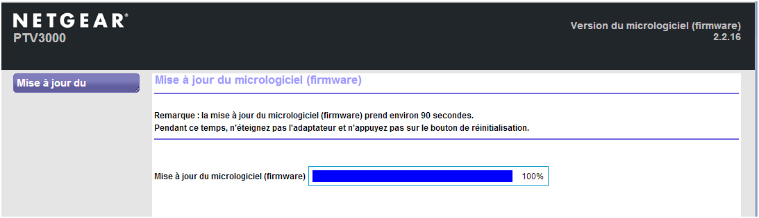 Mise à jour en cours