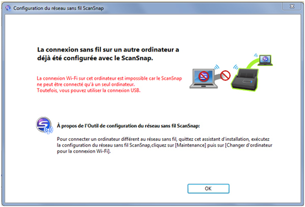 Un seul appareil peut utiliser le wifi