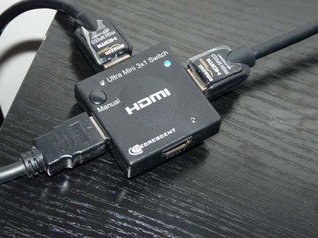 Le hub partageant 2 sources (le 3ème port est disponible)