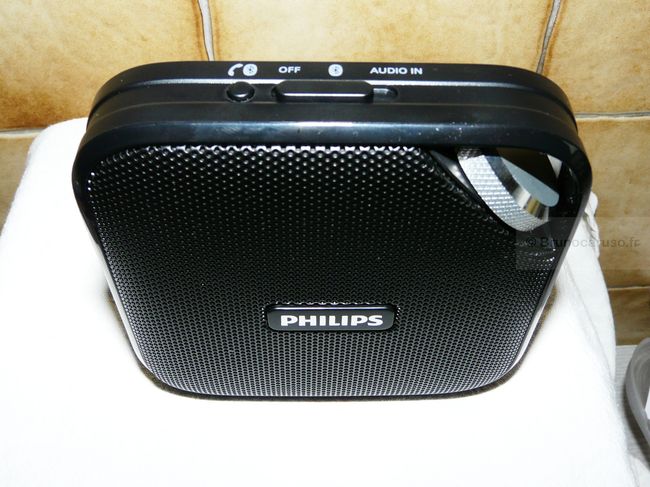 Enceinte Philips BT2500 vue du dessus