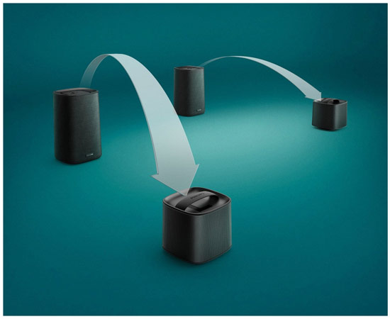 Les micro-enceintes détachables permettent un son surround