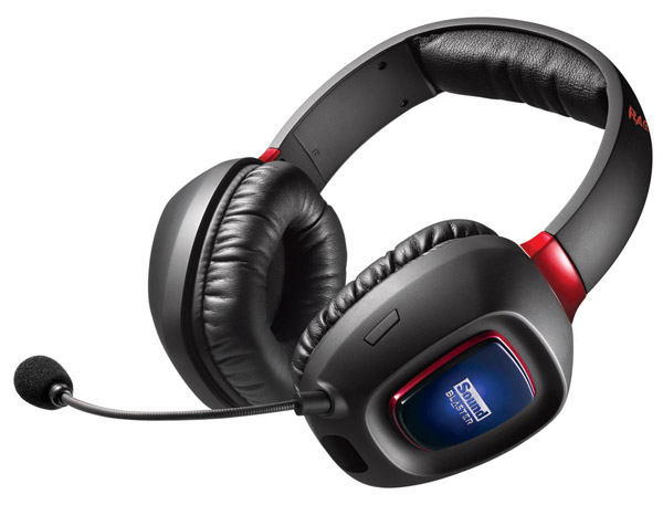 Le micro casque et ses écouteurs éclairées
