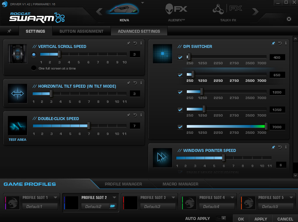 Logiciel Roccat Swarm
