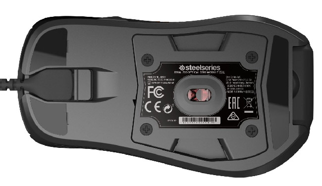 Le capteur optique changeable (4 vis pour retirer le capot)