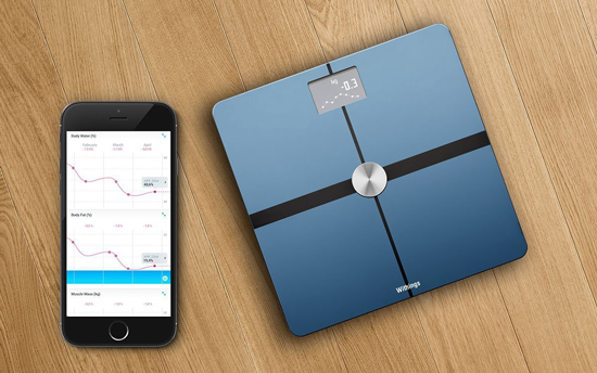 Balance connectée Withings utilisable avec l'application Withings Health Mate