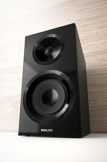 Une enceinte de près