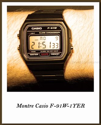 Casio F-91W-1YER quartz digital et chronomètre